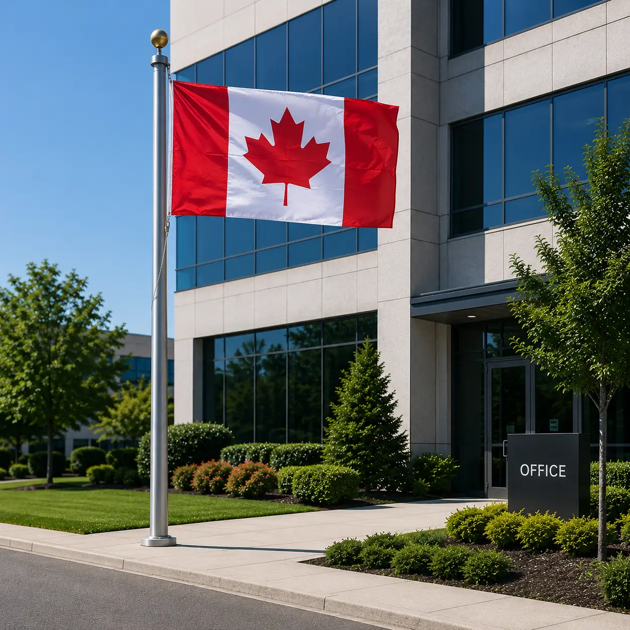 Canada Flag 5 By 3 Feet Dimension