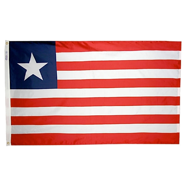 Liberia Flag 5 By 3 Feet Dimension