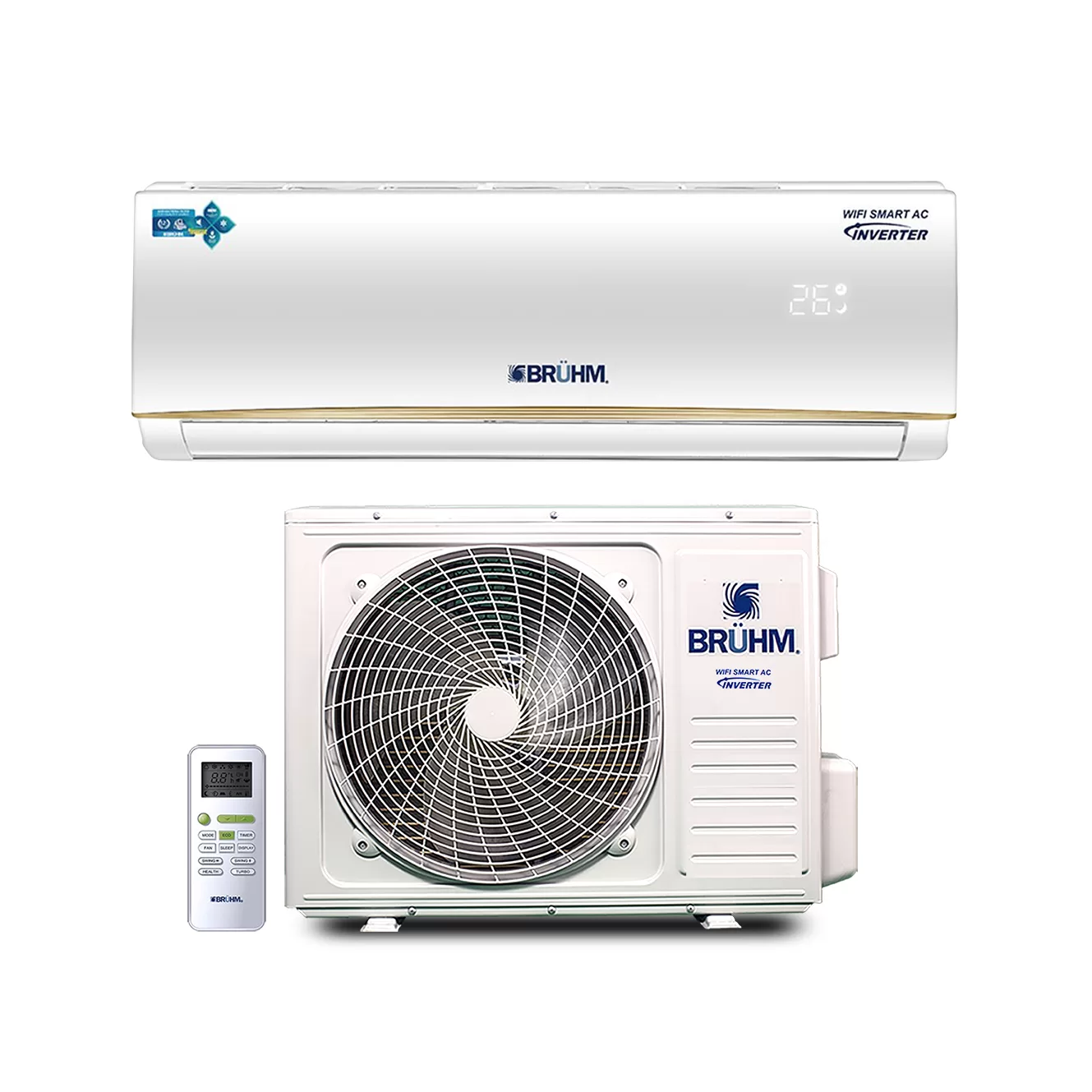 Bruhm 1.5HP R410a Inverter Smart WiFi Air Conditioner
