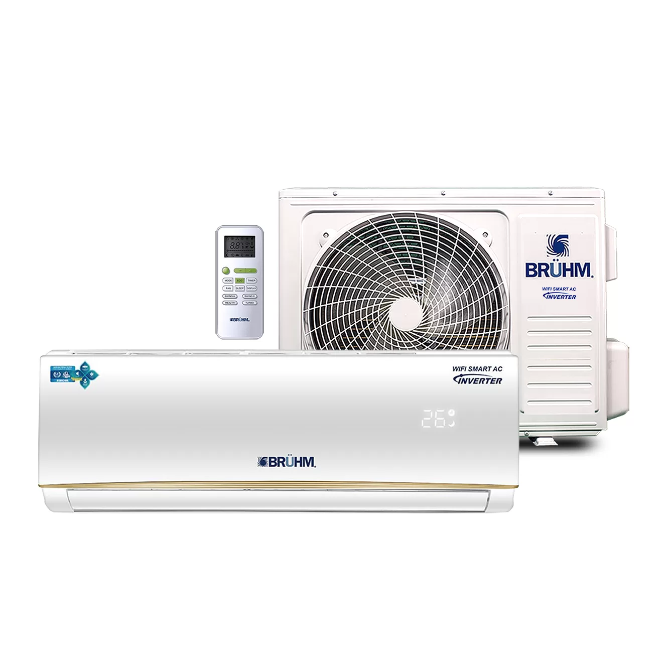 Bruhm 2.0HP R410a Inverter Smart WiFi Air Conditioner