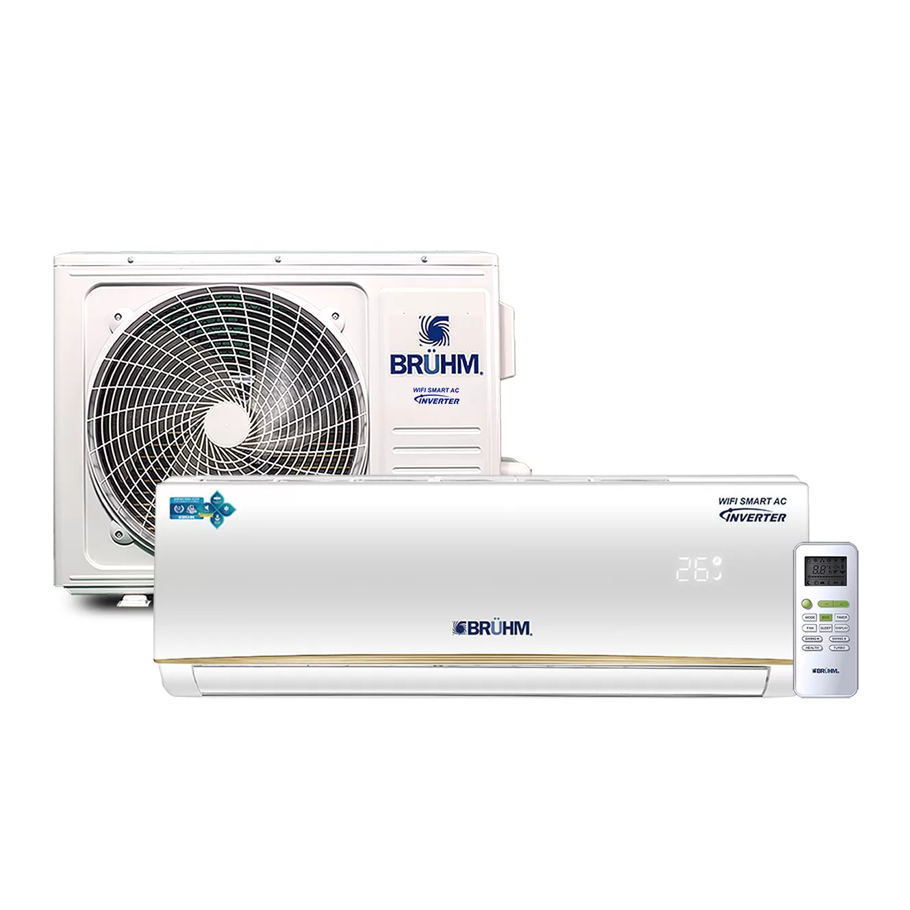 Bruhm 2.5HP R410a Inverter Smart WiFi Air Conditioner
