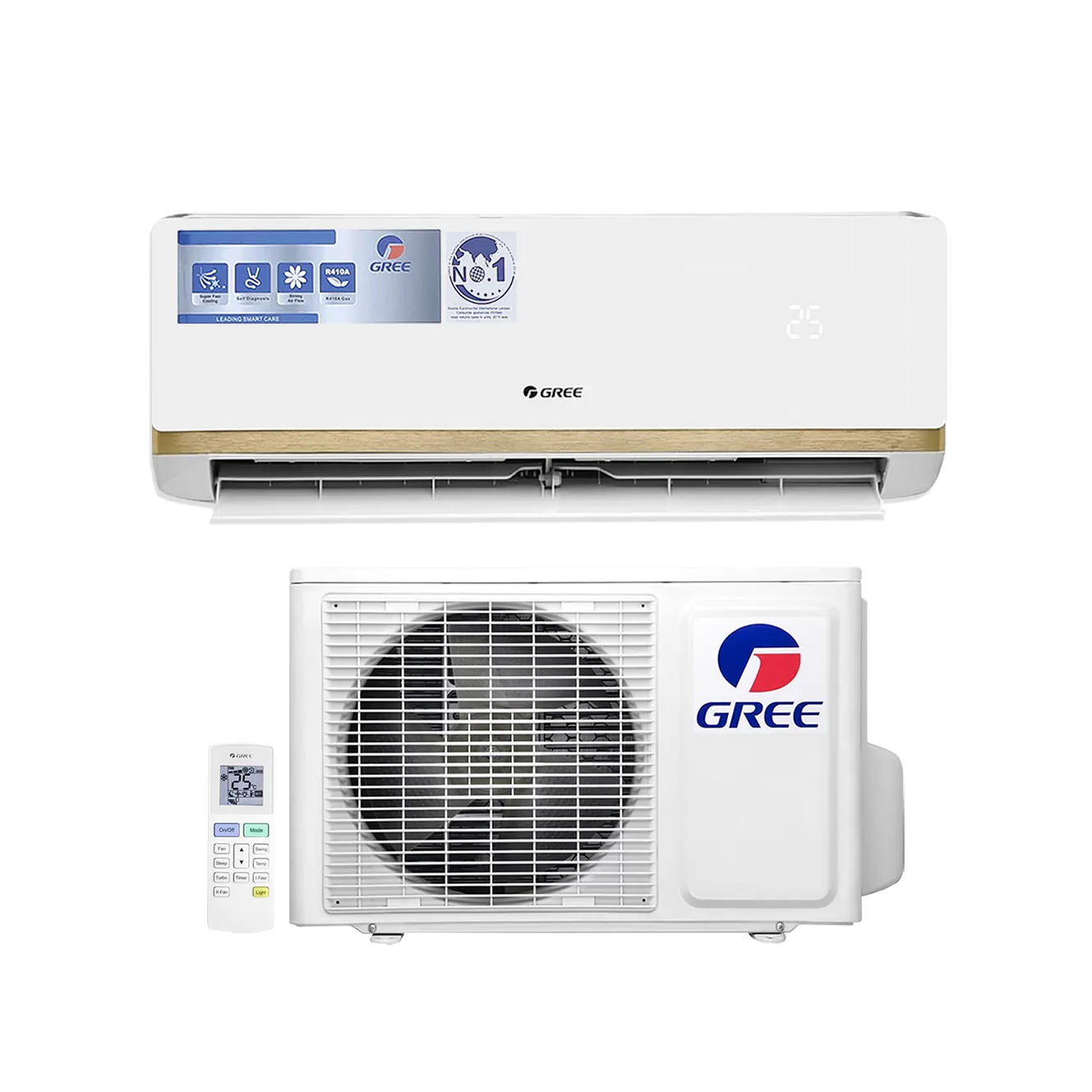Gree 2.5HP R410a Non-Inverter Split Air Conditioner