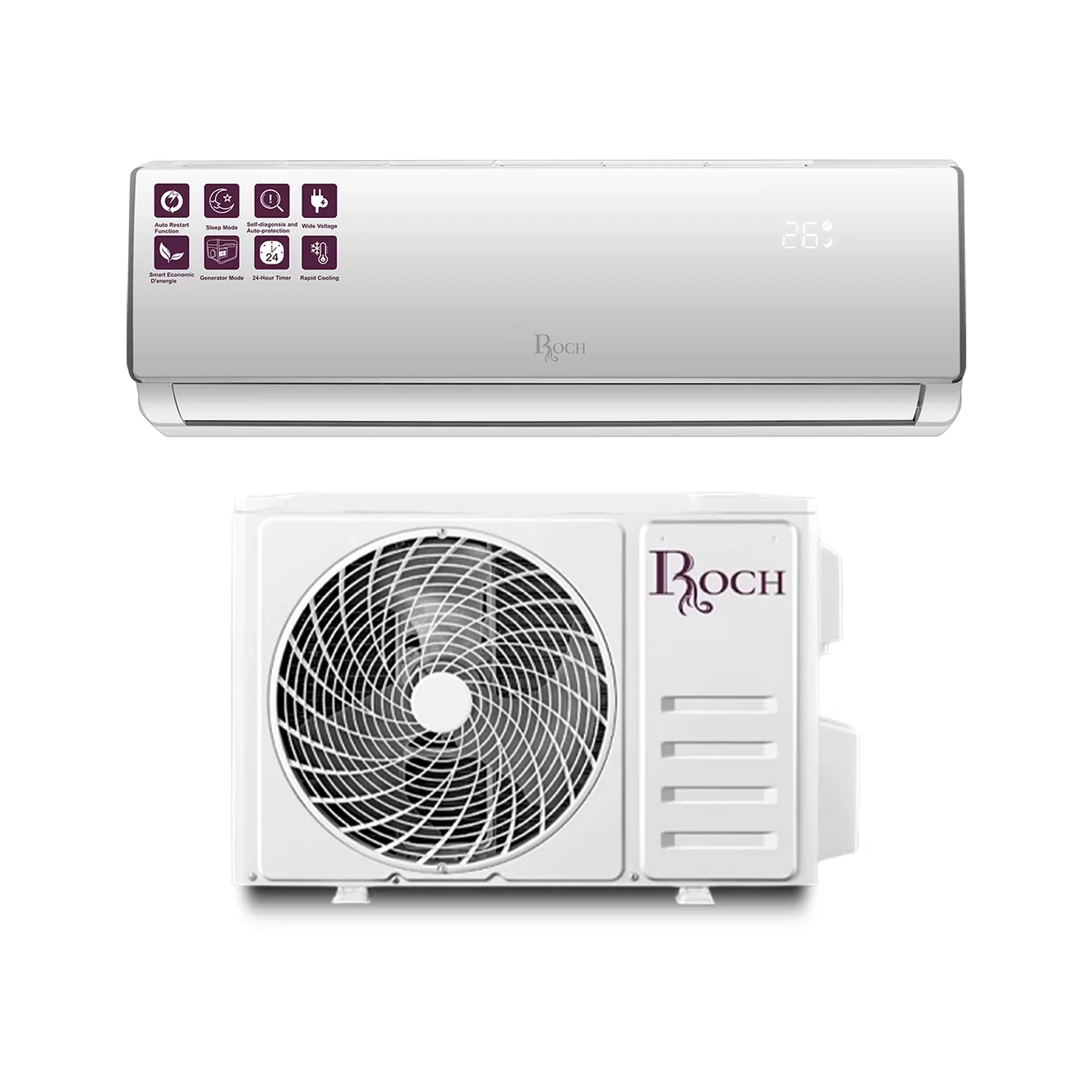 Roch 1.5HP R410a Split Air Conditioner