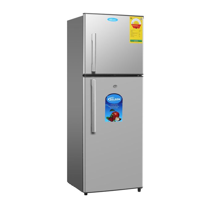 Delron 170 Litres Double Door Refrigerator for Home & Office – Silver