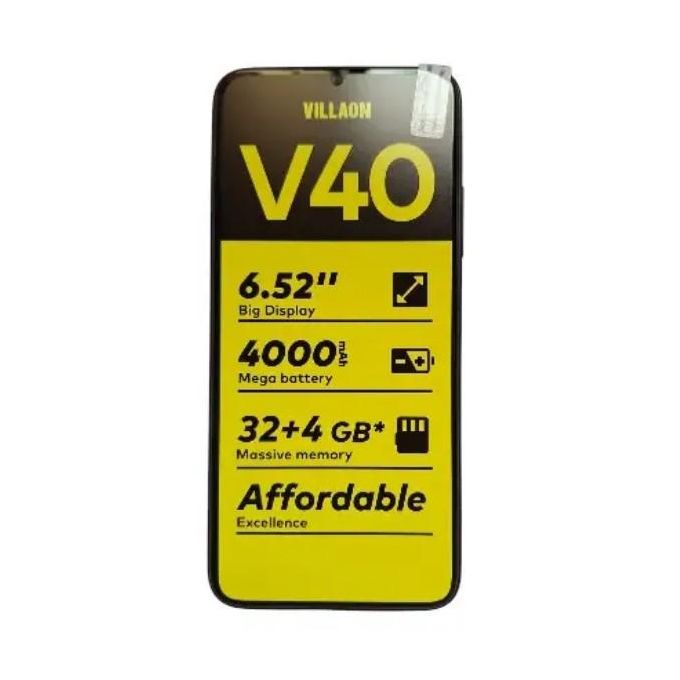 VILLAON V40 6.52'' Big Display - 32GB + 2GB RAM - 8MP / 5MP AI Camera - 6.7'' - 4000 mAh - Fingerprint Sensor -