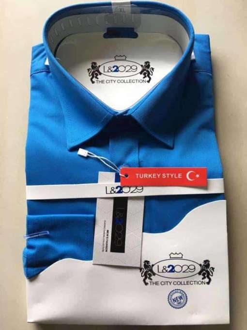 Products City collection-L&2029 blue shirt