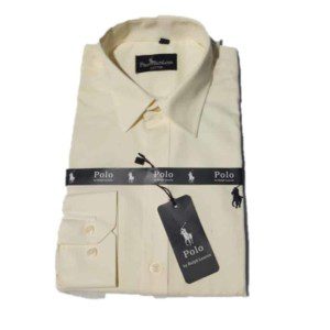 Polo Cream Long Sleeve Shirt