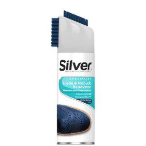 Silver Suede Shoe Spray navy blue