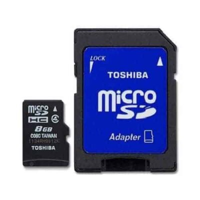 Toshiba Memory Card With Adapter - 8GB - Black