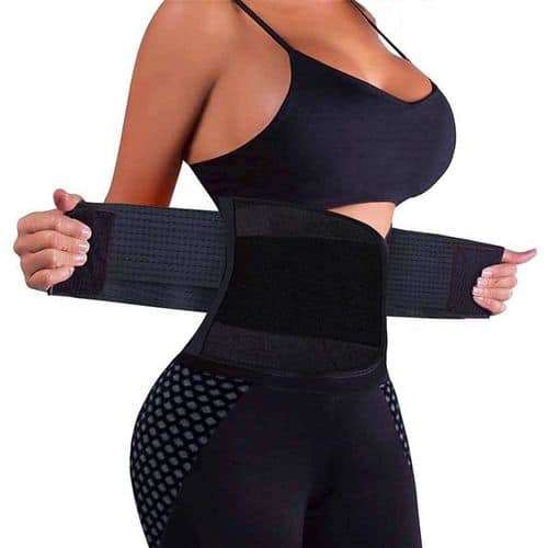 Spandex Waist Trainer - Black 1 out of 5