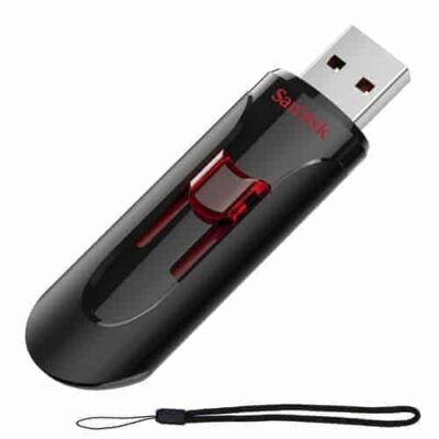 Sandisk CZ600 Ultra USB 3.0 Flash Drive - 64GB - Black/Red