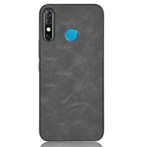 Infinix Hot 8 Case Shockproof Soft TPU Leather Phone Case - Grey
