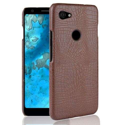 Infinix Hot 8 Case Leather Phone Case Cover - Brown