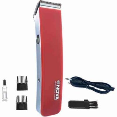 Nova Rechargeable Professional Mini Hair Clipper - Wine Red