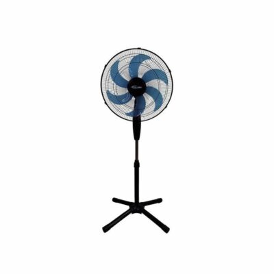 Delron 6 Blades Blue/Black Standing Fan