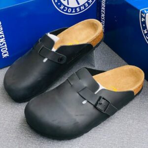 Birkenstock Clogs Sandals black Leather