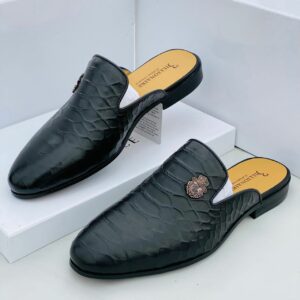 Billonaire Black Half Shoe
