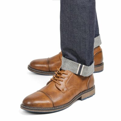 New Men Casual shoes Fashion Derby Shoes For Men Comfortable Men Leather Shoes AL