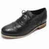 Mona Flying Women Premium Leather Oxfords Shoes Hand-made Casual Lace-up Block Wingtips for Female Ladies New Winter FLX18-21