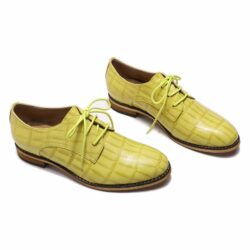 Mona Flying Oxfords Saddle Derby Womens Leather Shoes Casual Lace-up Crocodile Flats Fashion for Women Ladies 2020 New A068-E2