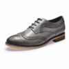 Mona Flying Women Leather Oxfords Hand-made Top Quality Luxury Shoes Lace-up Pointed Toe Wingtip Derby Saddle for Ladies B098-1