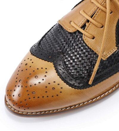 Mona Flying Women Shoes Genuine Leather Oxfords Hand-made Leisure Lace-up Brogues Wingtips Shoes for Ladies New Arrival B098-9