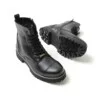 Black Boots for Men Non Leather Zipper and Lace up Winter Season Snow Ankle Warm Comfortable