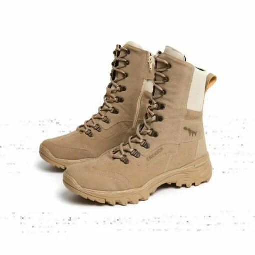 Chekich  Season Boots for Men Suede Sand Color Artificial Leather Lace Up Fashion Winter Snow