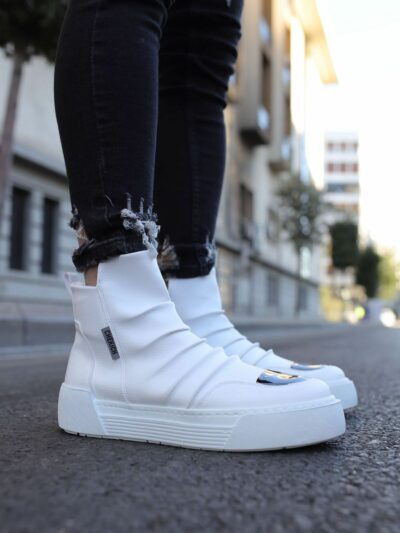 Chekich  New Best Selling Leather White Stylish New Season Men s Boots Waterproof Protective Wearproof