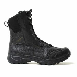 Chekich Boots for Men Black Artificial Leather Lace Up Winter Fashion Warm Snow Plus Size Ankle