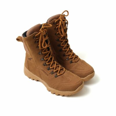 Chekich Boots for Men Tan Color Winter Snow Laced Suede Ankle High Top Warm Comfortable Footwear