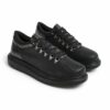 Chekich Casual Shoes For Men Full Black Artificial Leather Lace Up Spring and Autumn Comfortable Fashion