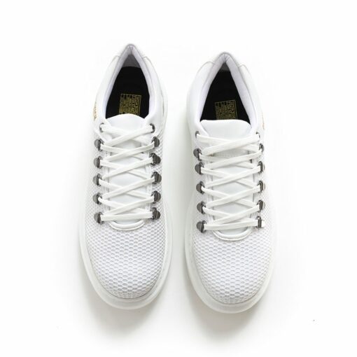 Chekich Casual Shoes For Men s Women s White Faux Leather Laces Unisex New Trends
