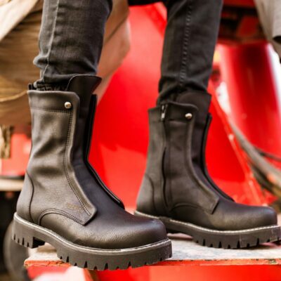 Chekich Men s Boots Black Winter Season Slip On Shoes Fashion Outdoor High Super Quality Comfortable