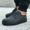 Chekich Men s Shoes Black Artificial Leather Lace Up  Summer Season Casual High Outsole Comfortable