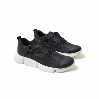 Chekich Men s Shoes Black Non Leather Casual Spring and Fall Seasons Lace Up Comfortable Daily