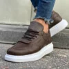 Chekich Men s Shoes Brown Color Lace Up Non Leather Summer  Season Sneakers Casual Tan