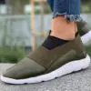 Chekich Men s Shoes Khaki Color Slip On for Spring Summer Breathable Casual Lightweight Gym Sneakers