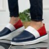 Chekich Men s Shoes White Colors Artificial Leather Slip On Summer Season Sneakers Casual Sport Walking