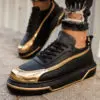 Chekich Men s Women s Casual Shoes Black and Yellow Colors Non Leather Lace Up Casual