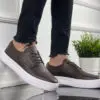 Chekich Men s Women s Casual Shoes Brown Artificial Leather Lace Up Summer Spring Comfortable Fashion