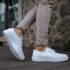 Chekich Men s Women s Casual Shoes White Comfortable Flexible Fashion Artificial Leather Unisex Summer