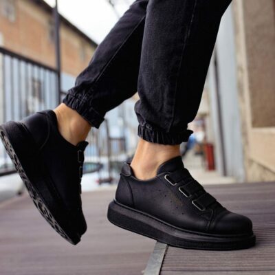 Chekich Men s Women s Shoes Black Non Leather Elastic Band  Spring and Fall Seasons