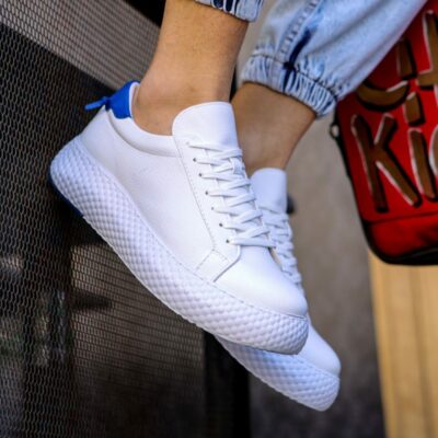 Chekich Men s Women s Sneakers White Non Leather Laced Spring and Autumn Seasons Casual Comfortable