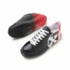 Chekich Men s and Women s Sneakers Black Red X Mixed Color Written Lace up Splash