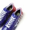 Chekich Men s and Women s Sneakers Blue Red Yes Mixed Color Written Lace up Splash