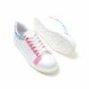 Chekich Men s and Women s Sneakers Pink Blue Embroidery Mixed Color Written Lace up Splash