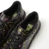 Chekich Men s and Women s Sneakers Yellow Purple Mixed Color Written Lace up Splash Pattern