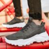 Chekich Shoes for Men Anthracite Color Non Leather Spring Summer  Seasons Lace Up Sneakers Gray