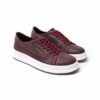 Chekich Shoes for Men s Claret Red Color Non Leather Sneakers Lace Up  Summer Season